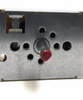 Front view of OEM Replacement Range Switch 316436001 for oven and cooktop on off control with metal casing and red switch knob.