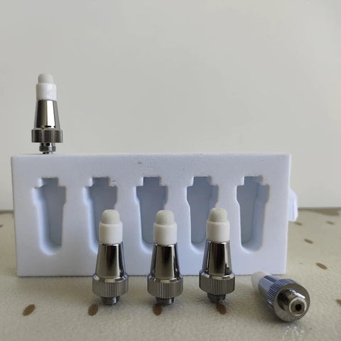 Five Pcs Seahorse Tips 1.0 Replacement Heads For Pen Pro Plus Soldering Iron Ceramic Heating Tip Quick Heat Tool 510 Thread Compatible Easy Install Slick Build For Welding Electronics And DIY Projects in packaging