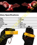 Five Pack Ni Cad AA 650mAh Rechargeable Battery Pack For Exit Signs And Emergency Lights 4.8V All Fit E1021R D AA650B 4 Replacement EJW Ni Cad BYD Compatible Ready To Roll Backup Power held in gloved hands