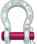Heavy Duty Carbon Steel Round Pin Anchor Shackle Galvanized For Tie Down Towing And Lifting G213 1 Inch 8.5 Ton Working Load Limit