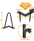 Heavy Duty Hairpin Leg Set For Furniture 10 Inch Three Eighths Inch Solid Iron Black Metal Table Legs 300 lb Capacity