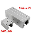 SFU1605 Ball Screw With SBR16LUU Linear Guide Rail Set For CNC Machines, Precision Linear Motion Components For DIY Automation And Robotics, 550mm Length, C7 Accuracy, Smooth Sliding Performance, silver SBR16UU and SBR16LUU blocks