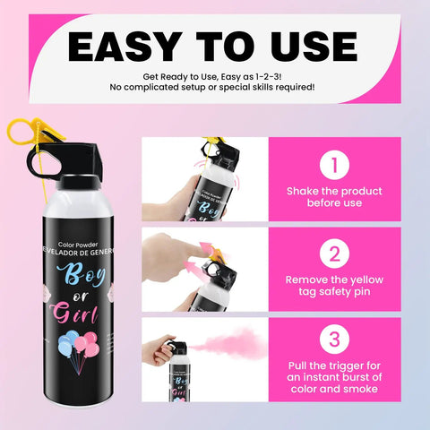Hella Cool Gender Reveal Fire Extinguisher Two Pack With Corn Powder Smoke Goes Off At Your Baby Shower Wedding Or Birthday Party Guaranteed To Make A Huge Splash And Steal The Whole Show