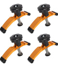 Heavy Duty T Track Hold Down Clamps With Rubber Pads For Woodworking Jobs And CNC Router Projects Includes Four Adjustable Press Plate Clamps