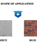 Image showing concrete and brick wall surfaces for Heavy Duty Lag Bolt Kit For Mounting TV Bracket Into Wood Or Concrete Walls With Concrete Anchors And Drill Bits Includes 4 Lag Screws, 4 Concrete Anchors, 4 Washers And 2 Alloy Steel Drill Bits For Secure Installation application.