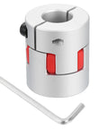 Dope Flexible Plum Shaft Coupling 8mm To 14mm Aluminum Motor Connector For 3D Printer CNC Machine And Servo Stepper Motor Includes Hex Wrench