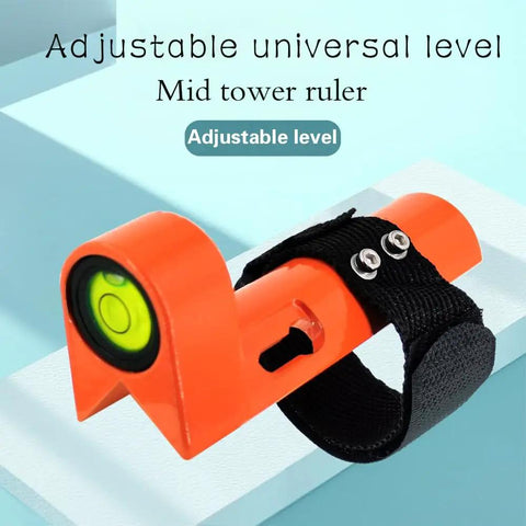 Dead On Precision Handheld 90 Degree Level With Universal Horizontal Bubble Sight And Adjustable Slope Guide Built For The Grind Fits One To One Point Two Five Inch Survey Poles Heavy Duty Metal Housing Sweet Smooth Adjustment Guaranteed
