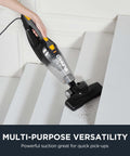 Blaze 3 In 1 Stick Vacuum Cleaner With Powerful Suction Lightweight Four Pound Handheld cleaning dirt on stairs