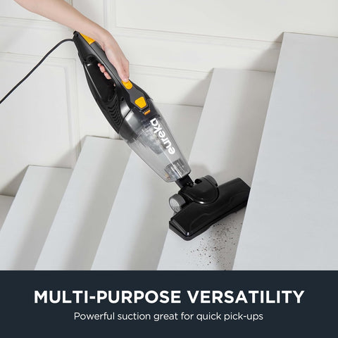 Blaze 3 In 1 Stick Vacuum Cleaner With Powerful Suction Lightweight Four Pound Handheld cleaning dirt on stairs