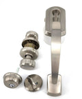 Satin Nickel Keyed Entry Door Set Kit With Two Deadbolt Sets And Keys One Entrance Handle One Keyed Entrance Deadbolt All Keyed Alike