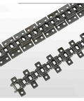 Industrial 1.5M Roller Chain With Ear Plate available in 06B 08B and 10A models, featuring multiple hole ear plates.