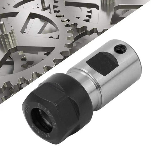 High Precision CNC Milling Holder With Straight Shank Chuck Collet next to metal gears for Deep Hole Processing, 5mm size