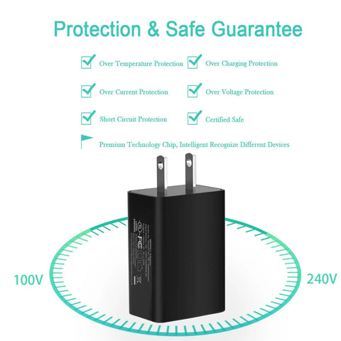 5V USB Wall Charger For Boost Sport Jump Starters GB20 GB30 GB40 GB40HD GB50Pro GB70 GB70XL GB150 And Micro USB Devices Not For USB C Smart Charge Power Adapter UL Listed with safety features