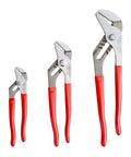 Groove Joint Pliers Set 3-Piece Featuring 7 10 And 13 Inch Pliers With Sharp Angled Teeth For A Strong Bite, Adjustable Tension Via Nut And Bolt, Nonslip Grips For Comfort And Control, Made In USA Quality For Plumbing And General Use