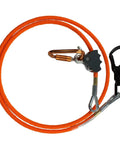 Heavy Duty High Visibility Steel Core Flip Line Kit For Tree Climbing Five Eighths Inch By Twelve Feet USA Made with adjuster and swivel