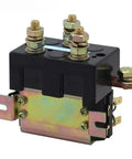 Heavy Duty DC Contactor Relay 12 To 60 Volt Switch For Electric Vehicles And Reverse Motors Featuring 24V Coil Voltage with connectors.
