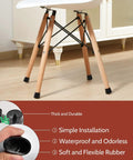 Heavy Duty One Inch Rubber Chair Leg Caps With Total Game Changer Floor Protectors For Dining Table Furniture 16 Pack on chair legs.