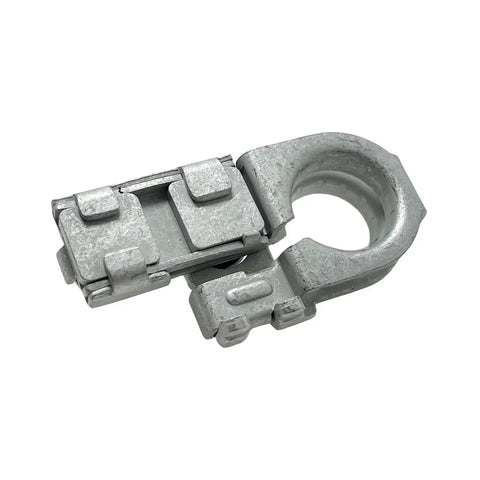 Heavy Duty Positive Battery Terminal End Connector For Hyundai Kia Lexus 919803X010 solid cable lug, metal material, durable design.