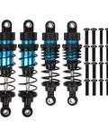 Beefed Up Aluminum Oil Filled RC Shocks 4 Piece Set For 1/12 1/14 1/16 Scale RC Cars Off Road Buggy Trucks With Smooth Damping Fits 144001