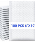 100 Pack 6x10 Inch Bubble Mailers With 6x9 Inch Inner Size Self Seal Padded Envelopes Opaque Poly Wrap Waterproof Shipping Bags