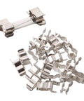 Rock Solid Auto Glass Tube Fuse Kit 150 Piece Assorted Set Loaded With 130 Fast Blow Fuses And Twenty Heavy Duty Holder Slots Packed Inside A Clear Box. Fast blow fuse with metal holder; useful for automotive protection.