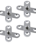 4 Piece Set 360 Degree Invisible Door Hinge Made From Stainless Steel 304 Concealed Pivot Hinge For Cupboard Doors