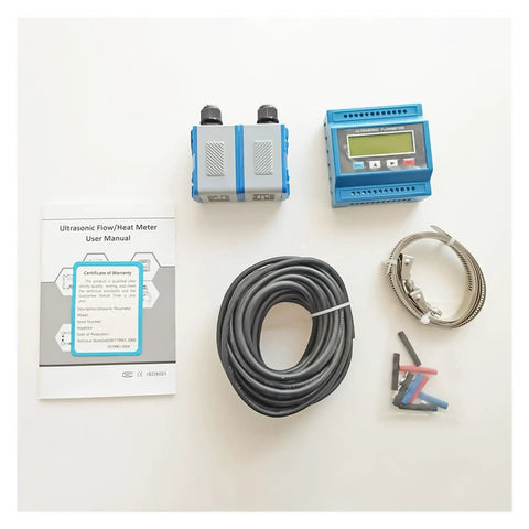 Ultrasonic Flow Meter With TM1 Sensor For Metal And Plastic Pipes, Pro Grade Liquid Flow Meter With Modbus RS485 components
