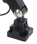 Close-up of base and joint of 24W LED Machine Work Light With 360 Degree Adjustable Head, Rugged Aluminum Alloy Body, Explosion Proof Build, 24V Power Supply, Ultra Bright No Flicker Lighting For CNC Lathe Milling Machine Grinder Sewing Workshop