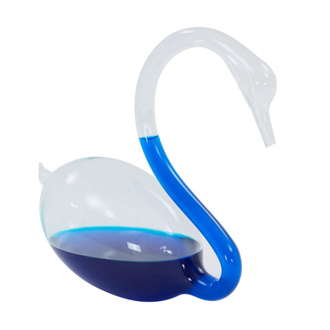 Elegant Swan Shaped Weather Predictor Barometer Weather Station 7 Inch Crystal Storm Glass For Home Office Indoor Outdoor Decor