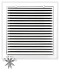 Aluminum Return Air Grille 24 By 24 Inches For 1 Inch Filters With Easy Airflow And Linear Bar Design Outer Dimensions 26.5 By 26.5 Inches