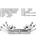 8 In 1 Scuba Diver Tool Kit for Regulators and Valve Repairs, Stainless Steel Multi Tool Set with visible tools and labels