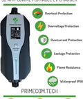 Beefy Level 2 EV Charger For Home Use, 32 To 40 Amp, 30 Foot Cable, safety features highlights, TÜV CE certified