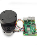 RPLIDAR A1M8 360 Degree 2D Laser Range Scanner with circuit board, used for real-time robot obstacle avoidance and maker education