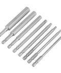 Kickstart Any Heavy Duty Job With These Top Tier S2 Steel Hex Bits. Solid 2.5 To 12 Millimeter Screwdriver Heads, six-piece set