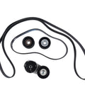 Heavy Duty Belt Tensioner And Idler Pulley Kit Perfect For Maserati Ghibli Levante Quattroporte 3 Liter V6 Turbo Engine Quick Install No Hassle Direct Bolt Up Replacement Part Number 278950 278940 286570 243857, belt and pulleys