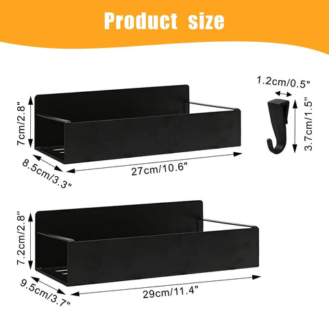 Dimensions of Six Pack Magnetic Aerosol Can Holders With Two Sizes And Four Hooks For Easy Grab Access In Your Garage Or Home Workshop