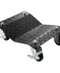 Heavy Duty Car Wheel Dollies Moving Cart With Locking Brakes Rock Solid Vehicle Hauler with diamond grip plate and casters