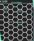 Full size layout of Plug In LED Hexagonal Honeycomb Garage Light Kit With 165 Tubes For DIY Setup Ultra Bright 6500K Daylight