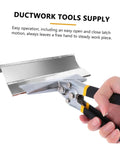 Beefy Multi-Functional Hand Seamer Tool With Electric Edge Folding Pliers for HVAC sheet metal bending and clamping in use