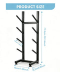 Freakishly Durable Industrial Grade Steel Knocks Out Clutter With A Badass 4 Tier Skateboard Rack Floor Stand dimensions shown