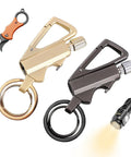 Two Pack 3 In 1 Multitool Lighter With Keychain Bottle Opener Reusable Waterproof Strike Anywhere Fire Starter for camping gear
