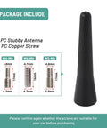 Package includes 2.5 Inch Stubby Car Antenna Mast For Mini Cooper Countryman BMW Z3 Z4 128i VW Polo Golf AM FM Radio