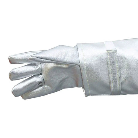 Heavy Duty Heat Resistant Insulation Suit For High Temp Work Anti Thermal Radiation Fireproof Gear With Aluminum Foil Layer size XL glove