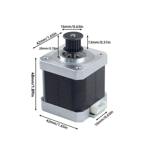 Z Axis Stepper Motor For 3D Printer Upgrade Replacement Part Beefed Up Metal Drive For Smooth Vertical Movement Reliable Printer Repair Quiet Accurate Motion Control, 42mm body