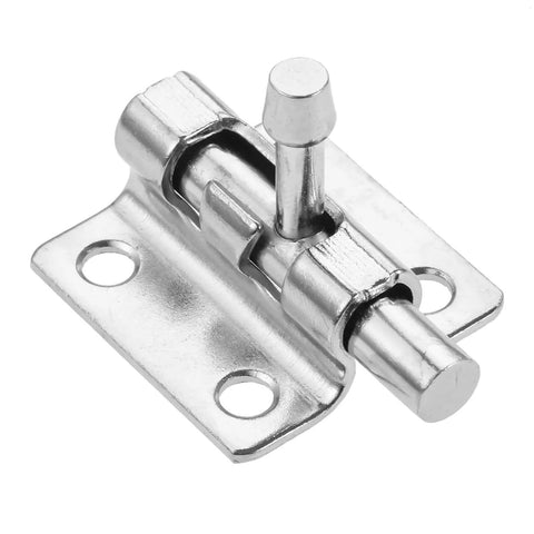 Silver Metal Barrel Bolt Door Latch Set 2 Pack With Screws For Doors Gates And Pet Doors Gate Holder Flip Latch Security Hardware Built To Last