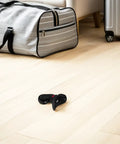 Beefed Up Luggage Wheel Set With Wear Resistant PVC And Nylon Casters, Abrasion Proof Suitcase Wheels Kit For Travel Bags, Easy Install, Durable Airport Ready Rolling Replacement on floor beside suitcase