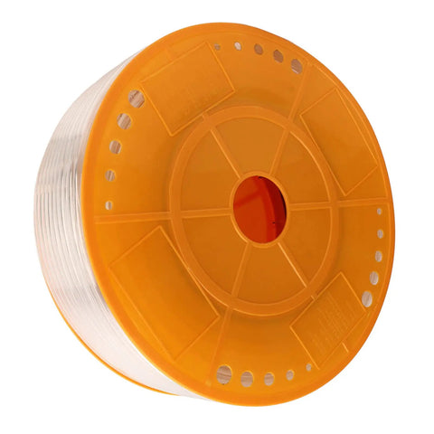 Badass Heavy Duty Air Compressor Hose Made From Ultra Lightweight PU Material on spool, 656 feet long, ideal for construction and pneumatic tools.