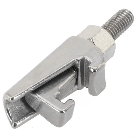 Heavy Duty M8 Double Jaw C Clip Caliper Hook Screwclamp Forged From Knockout 304 Stainless Steel with M8 threaded bolt and dual groove jaws.