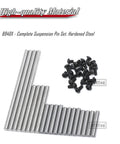 Heavy Duty RC 8940X Suspension Pin Set Upgrade In Hardened Steel Complete Kit with visible steel pins and screws.