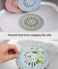 Slick Rubber Drain Stopper And Hair Catcher For Showers, Baths, And Kitchen Sinks, No Sweat Strainer Plug, colorful spiky design